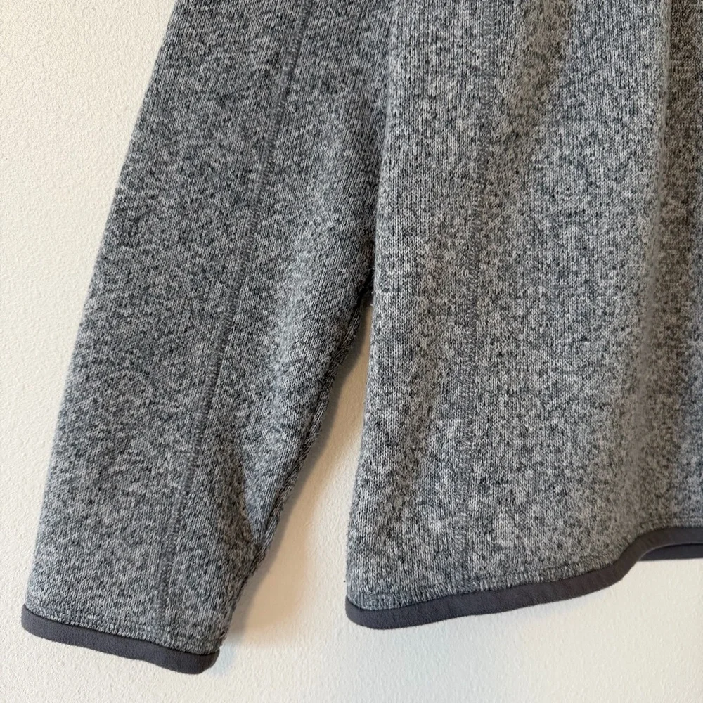 EUC Patagonia Men’s Gray Better Sweater 1/4 Zip Fleece Pullover In Stonewash - Picture 6 of 13